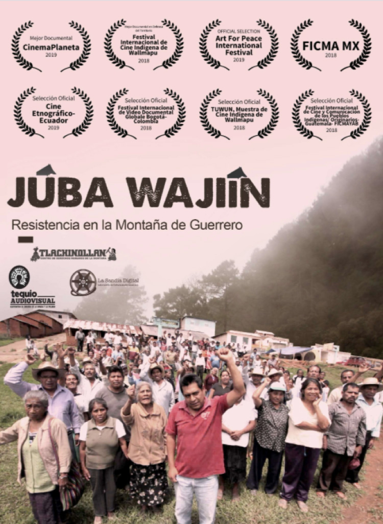 Póster de Júba Wajií­n. Resistencia en la montaña de Guerrero