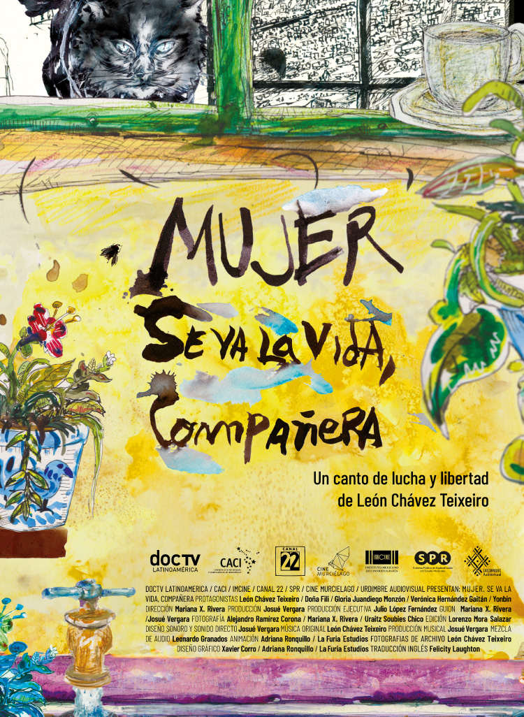 Póster de Mujer. Se va la vida, compañera